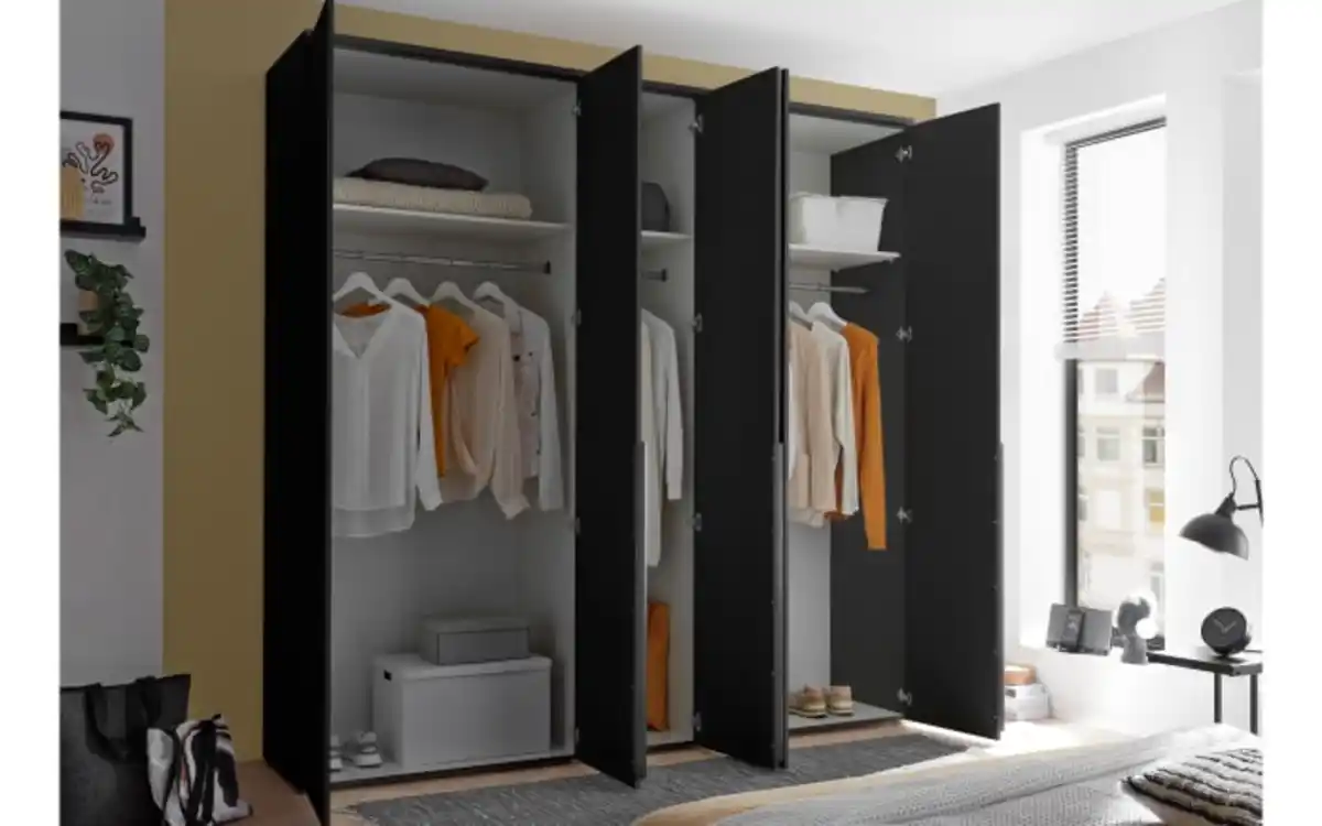 Bild 4 von Pol Power - Drehtürenschrank Kevo, graphit, 225 x 225 cm, inkl. Spiegeltür