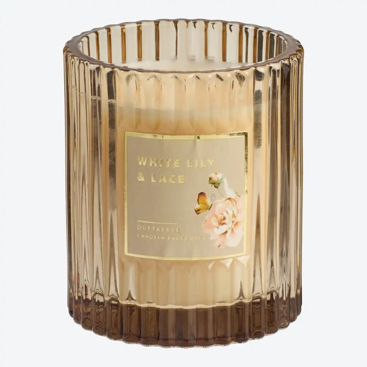 Bild 1 von Duftkerze im Glas mit Rillen, ca. 7,8x9 cm