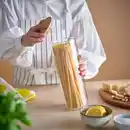 Bild 2 von EKLATANT Dose mit Deckel, Klarglas/Bambus, 1.8 l