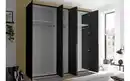 Bild 3 von Pol Power - Drehtürenschrank Kevo, graphit, 225 x 225 cm, inkl. Spiegeltür