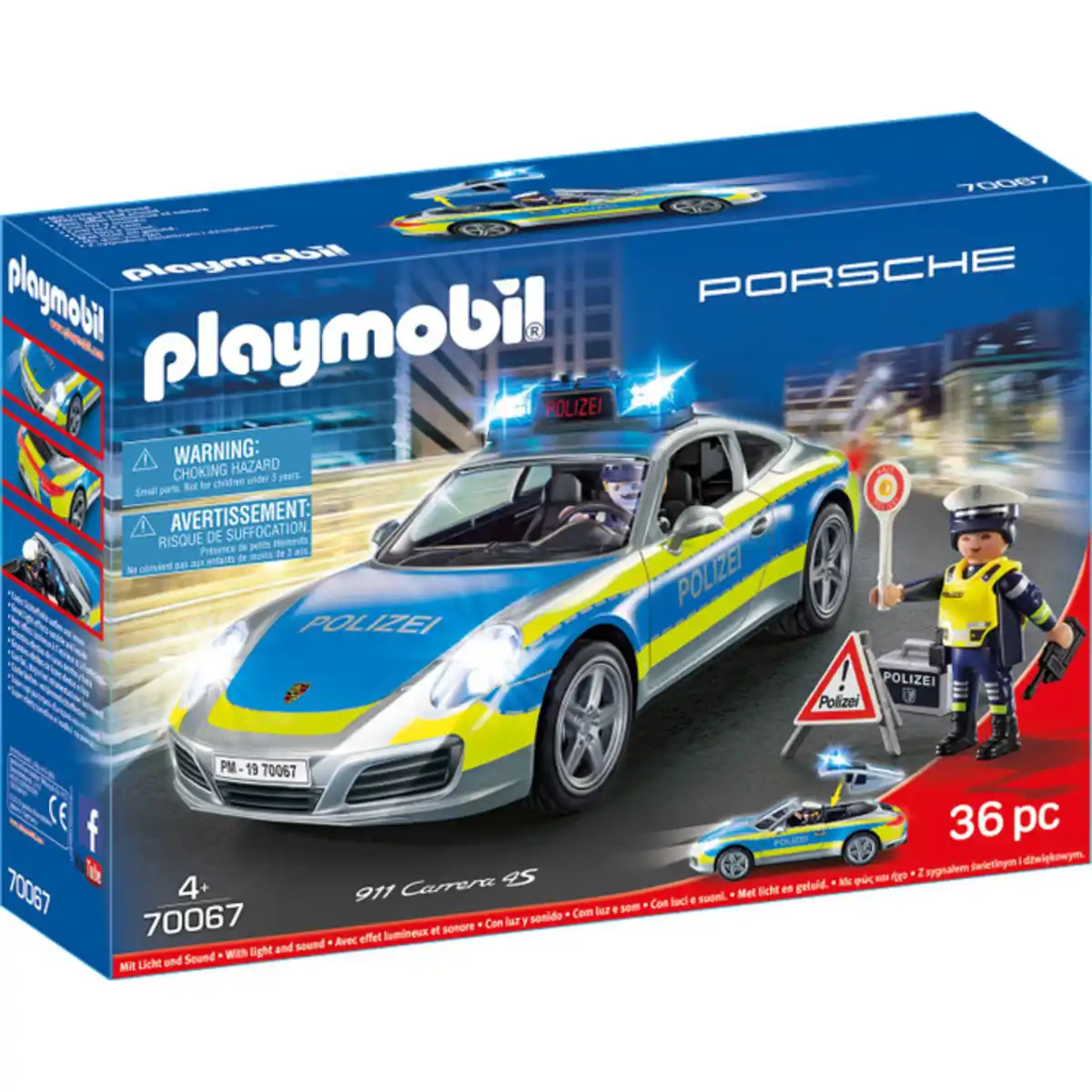 Bild 1 von PLAYMOBIL&#174; 70067 - Porsche 911 Carrera 4S Polizei - Playmobil City Action