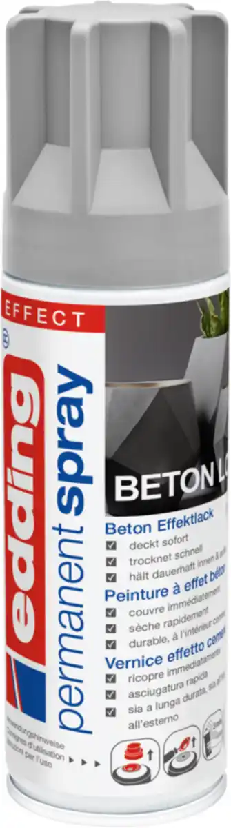 Bild 1 von Edding Permanentspray Acryl-Pigmentlack Betoneffekt, 200 ml