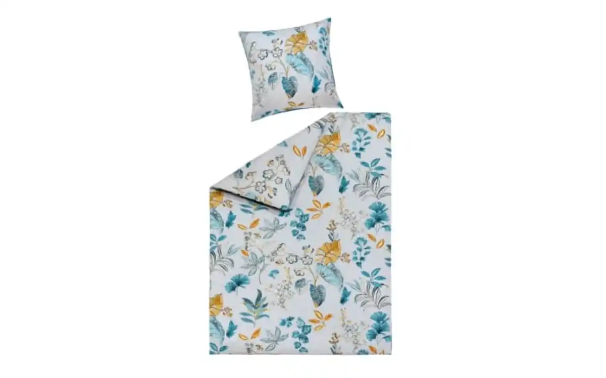 Bild 1 von Satin-Bettwäsche Penelope, rauchblau, 135 x 200 cm