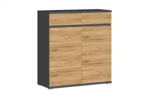 Germania - Schuhschrank GW-Lissabon, Eiche-Nachbildung/anthrazit
