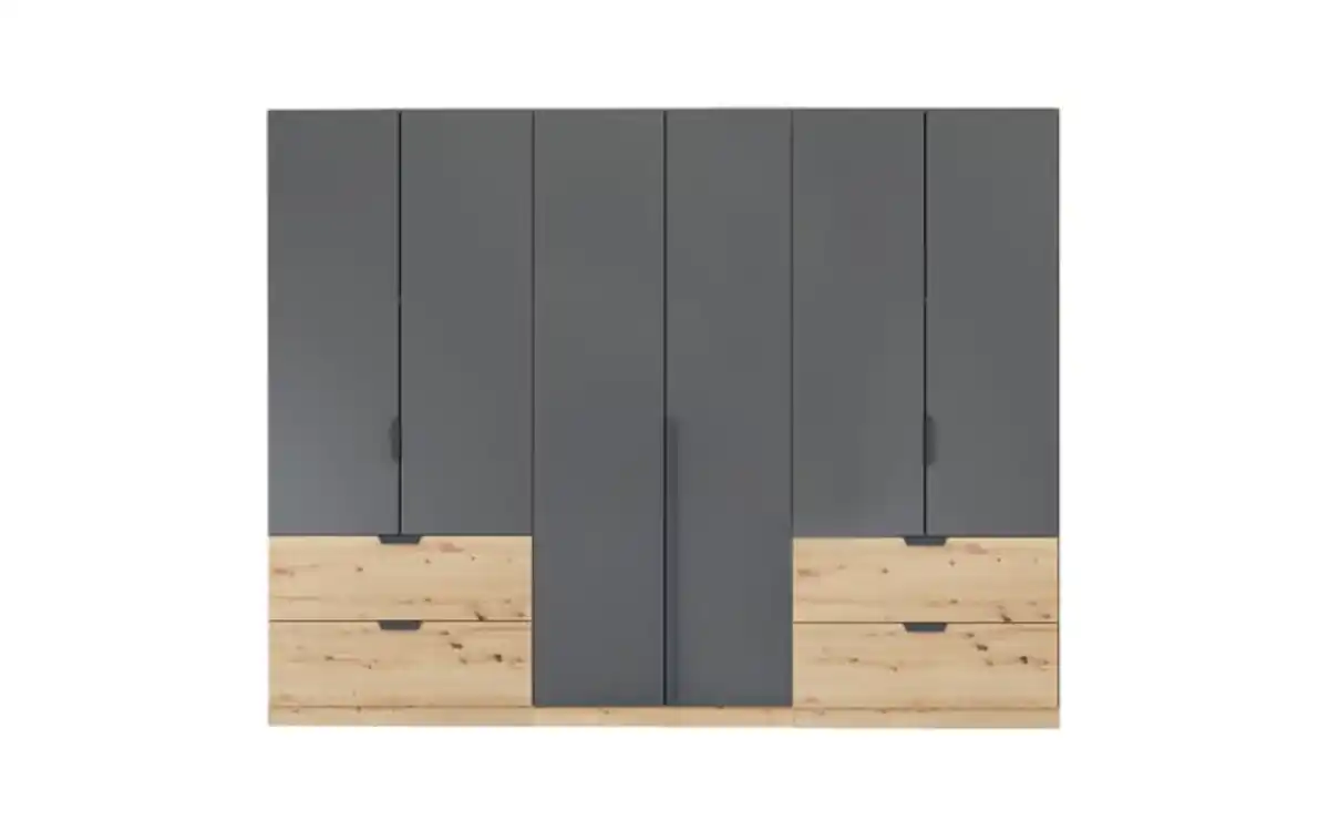 Bild 2 von Rauch - Drehtürenschrank Quadra Spin, Eiche Artisan-Nachbildung/graphit, 271 x 210 cm