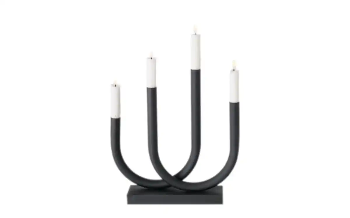 Bild 1 von Kerzenleuchter Tonis, Eisen schwarz matt
