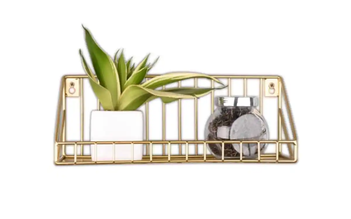 Bild 4 von Wandregal Fiona in Goldfarbig, 30 x 11 cm