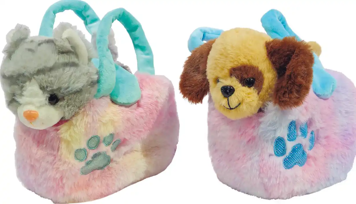 Bild 1 von Happy People Plüschtier Hund und Katze mit Tragetasche