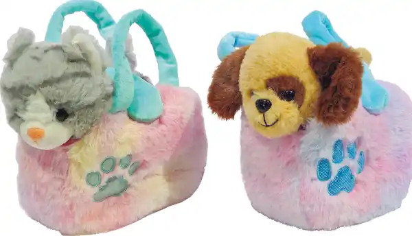 Bild 1 von Happy People Plüschtier Hund und Katze mit Tragetasche