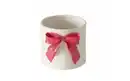 Bild 1 von Übertopf Bow, weiß/rot, 15 cm