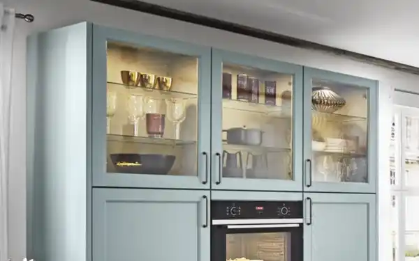 Bild 2 von Impressa - Einbauküche Bristol, Eukalyptus Esche Lack, inkl. Miele Elektrogeräte