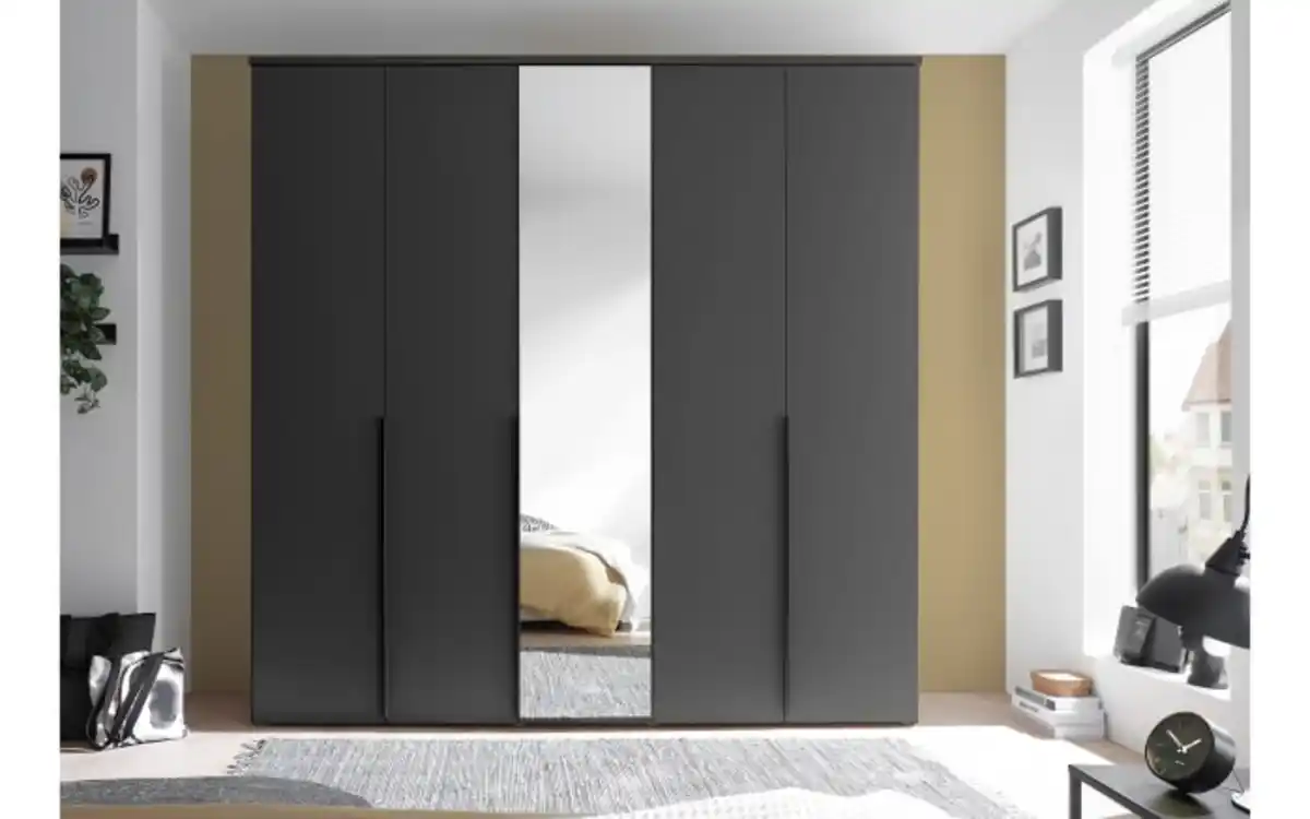 Bild 2 von Pol Power - Drehtürenschrank Kevo, graphit, 225 x 225 cm, inkl. Spiegeltür