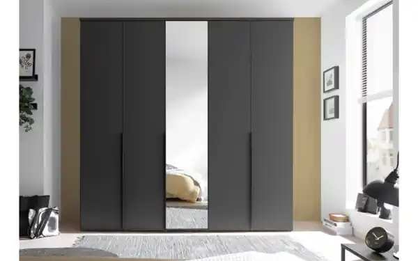 Bild 2 von Pol Power - Drehtürenschrank Kevo, graphit, 225 x 225 cm, inkl. Spiegeltür