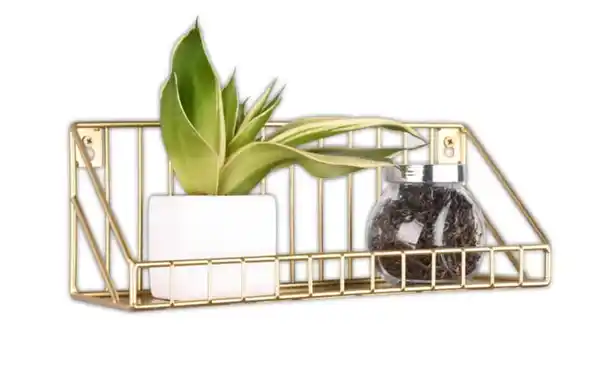 Bild 2 von Wandregal Fiona in Goldfarbig, 30 x 11 cm