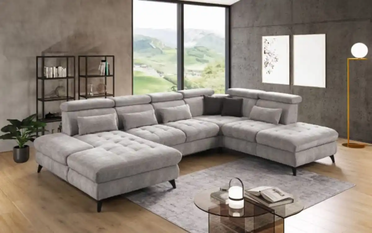 Bild 1 von Steinpol PoCo - Wohnlandschaft Carolina XC, hellgrau