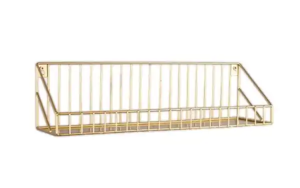 Bild 1 von Wandregal Fiona in Goldfarbig, 45 x 12 cm