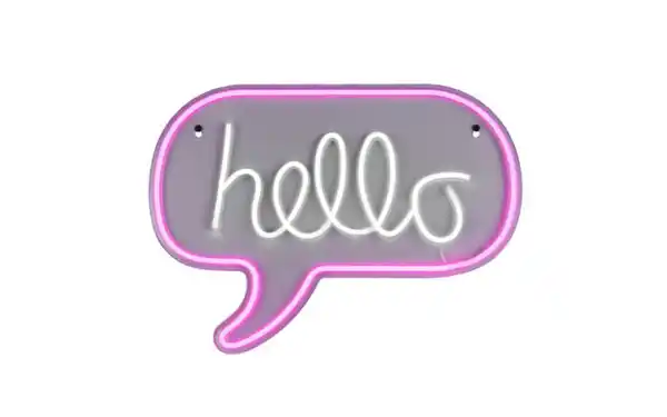 Bild 2 von Wandleuchte Hello, pink/weiß