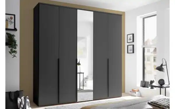 Bild 1 von Pol Power - Drehtürenschrank Kevo, graphit, 225 x 225 cm, inkl. Spiegeltür