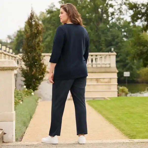 Bild 4 von Damen-Stoffhose mit Gummizug, große Größen