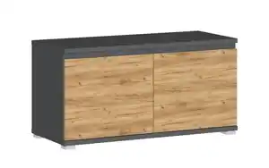 Germania - Schuhbank GW-Lissabon, Eiche-Nachbildung/anthrazit