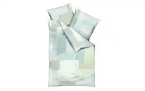 Mako Satin Bettwäsche, jade, 135 x 200 cm