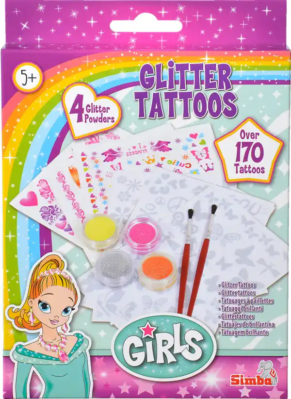Bild 1 von Simba 11-teiliges-Set Glitter Tattoos