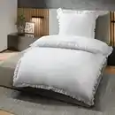 Bild 1 von Mikrofaser-Bettwäsche-Garnitur mit Rüschen