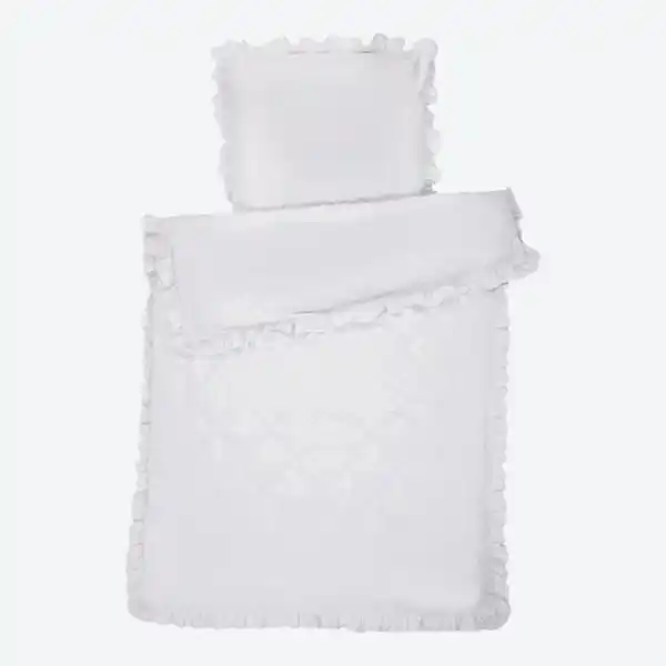 Bild 2 von Mikrofaser-Bettwäsche-Garnitur mit Rüschen