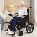 Bild 2 von Elektrischer Rollstuhl aus Edelstahl RST04-SCH ,Akku 24V 20AH, 7km/h