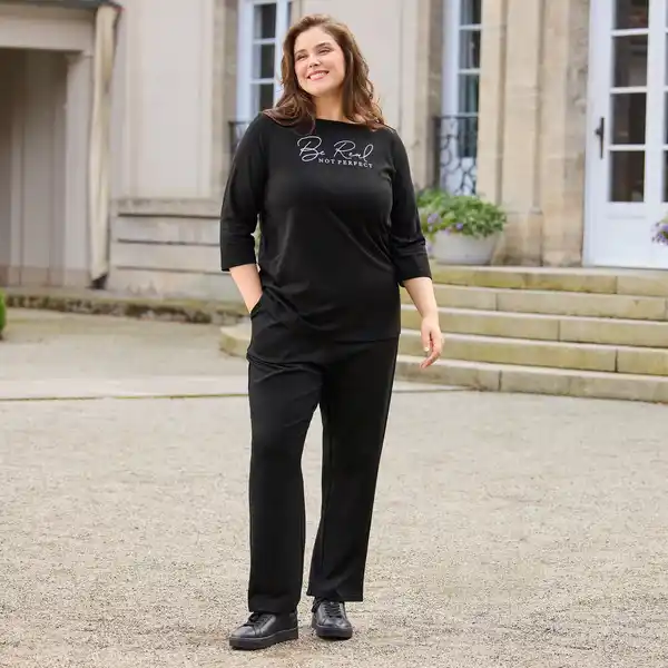 Bild 1 von Damen-Stoffhose mit Gummizug, große Größen