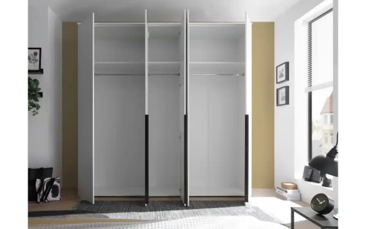 Bild 3 von Pol Power - Drehtürenschrank Kevo, weiß, 225 x 225 cm, inkl. Spiegeltür