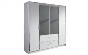 Drehtürenkleiderschrank Marl, alpinweiß, 181 cm