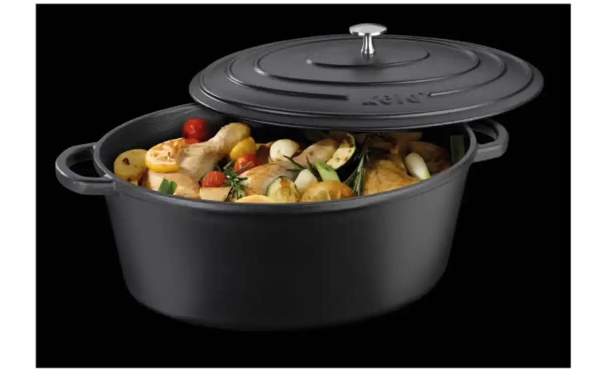 Bild 2 von Bräter Calido, schwarz, oval, 9,5 l