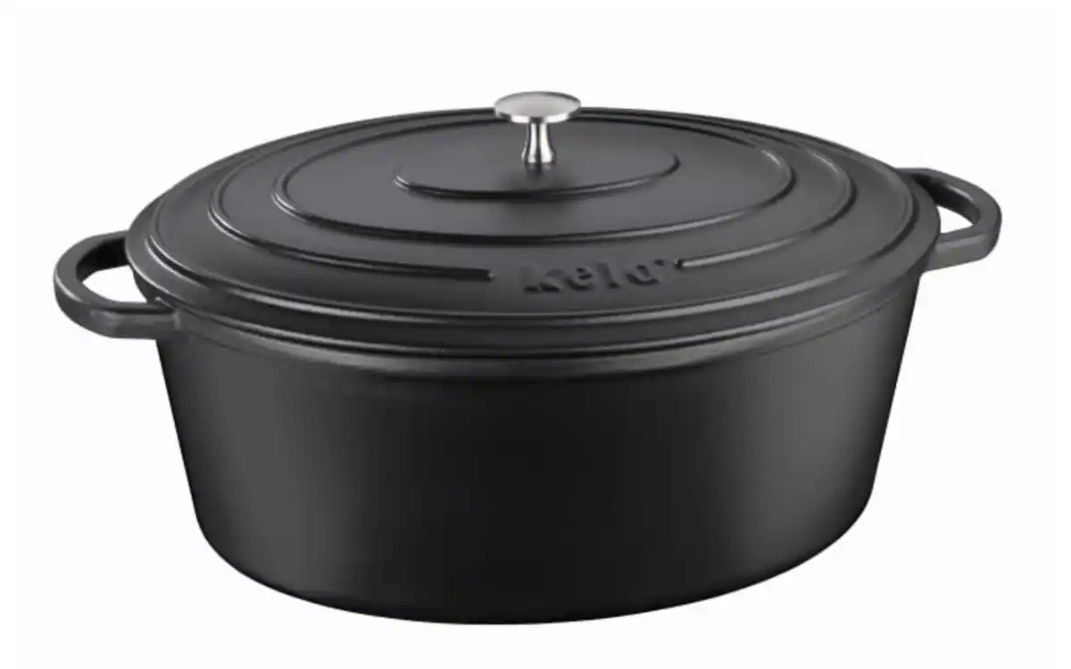 Bild 1 von Bräter Calido, schwarz, oval, 9,5 l