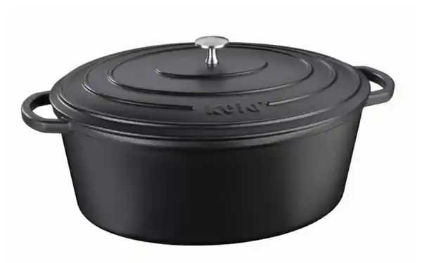 Bild 1 von Bräter Calido, schwarz, oval, 9,5 l