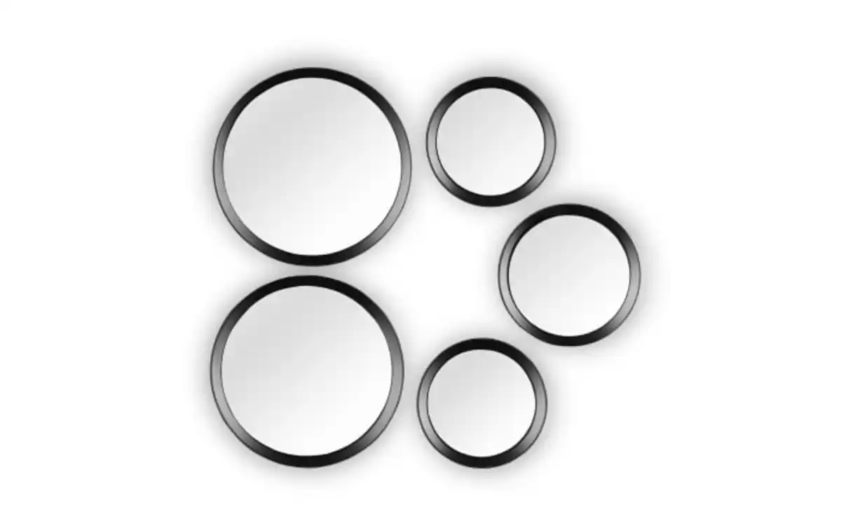 Bild 1 von Dekospiegelset Lia, schwarz