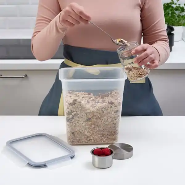 Bild 4 von IKEA 365+ Vorratsbehälter mit Deckel, rechteckig/Kunststoff, 4.2 l