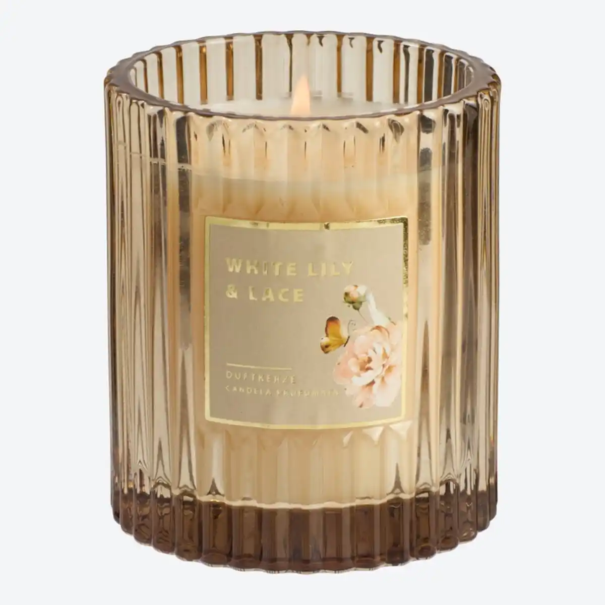 Bild 2 von Duftkerze im Glas mit Rillen, ca. 7,8x9 cm