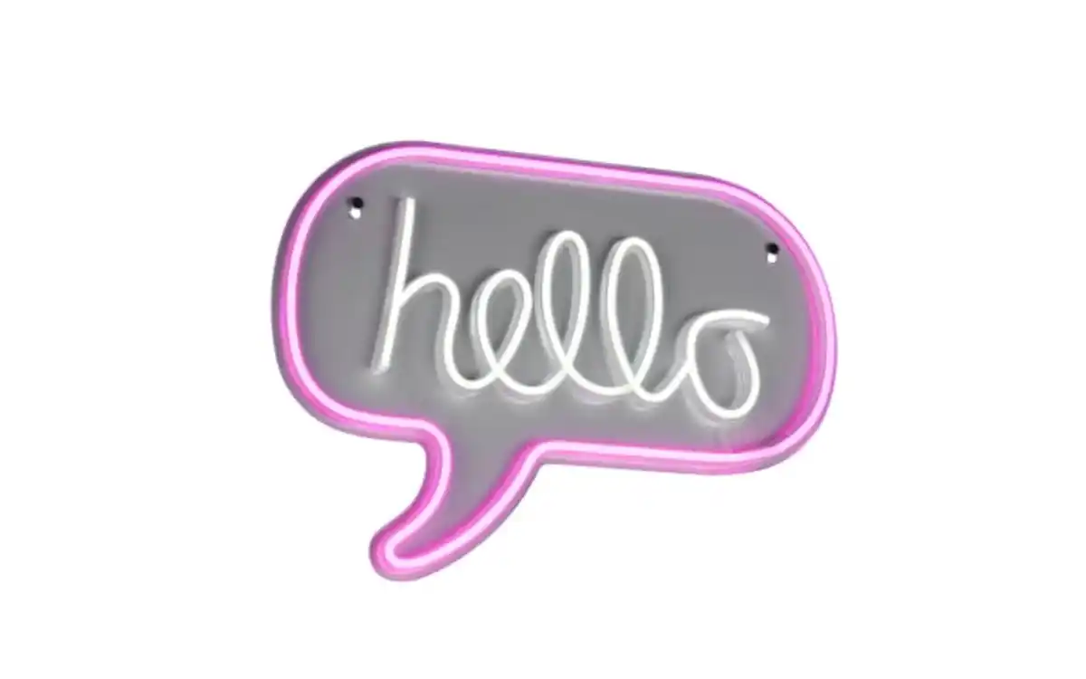 Bild 1 von Wandleuchte Hello, pink/weiß