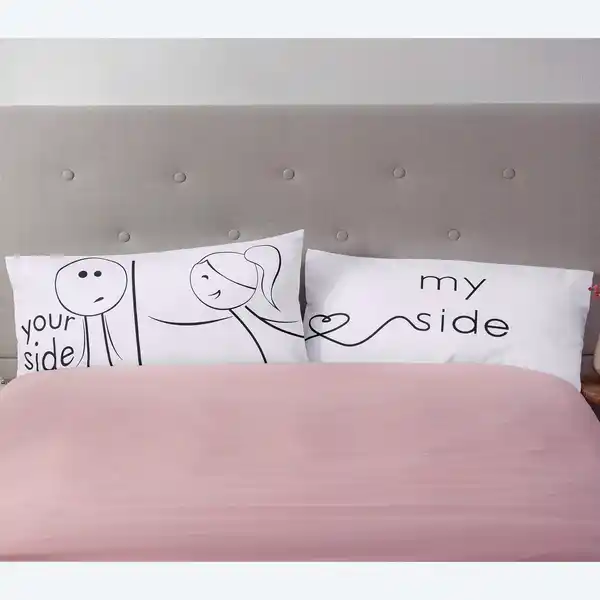 Bild 1 von Kissenbezug mit Aufdruck, 2er-Pack, ca. 40x80 cm