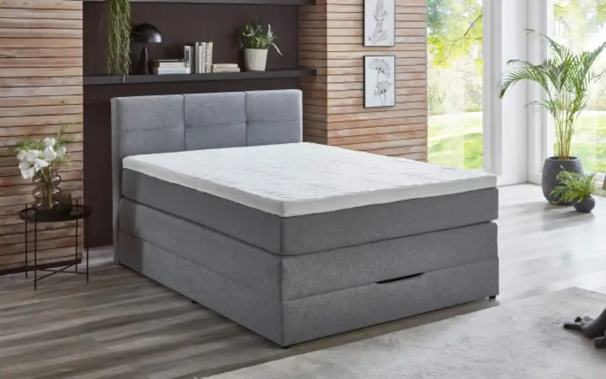 Bild 2 von Boxspringbett Krems, silber, 140 x 200 cm, inkl. Bettkasten