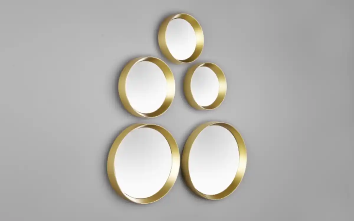 Bild 2 von Dekospiegelset Lia, goldfarbig