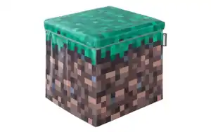 Phoenix Group AG - Minecraft Sitz- und Aufbewahrungsbox Grasblock, braun/grün