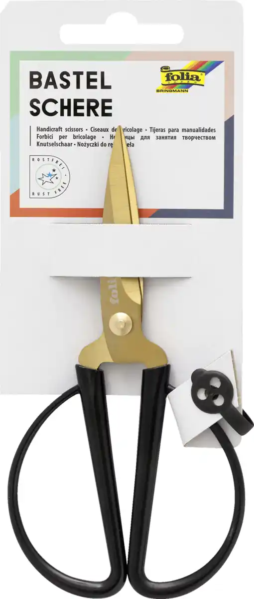 Bild 1 von folia Bastelschere gold