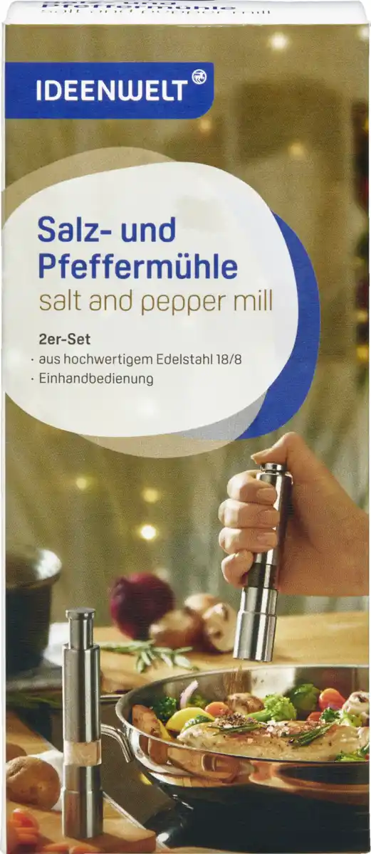 Bild 1 von IDEENWELT Salz- und Pfefferstreuer 2er-Set