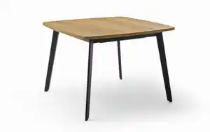 Esstisch Kelo, Eiche-Nachbildung/gold-braun