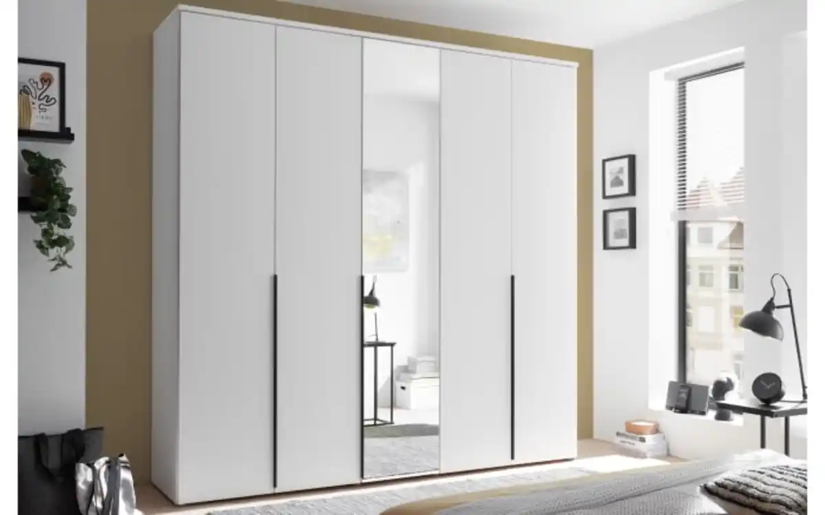 Bild 1 von Pol Power - Drehtürenschrank Kevo, weiß, 225 x 225 cm, inkl. Spiegeltür