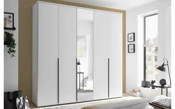 Bild 1 von Pol Power - Drehtürenschrank Kevo, weiß, 225 x 225 cm, inkl. Spiegeltür