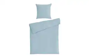 Bettwäsche Musselin, hellblau, 155 x 220 cm