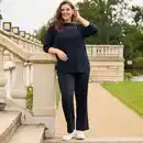 Bild 1 von Damen-Stoffhose mit Gummizug, große Größen